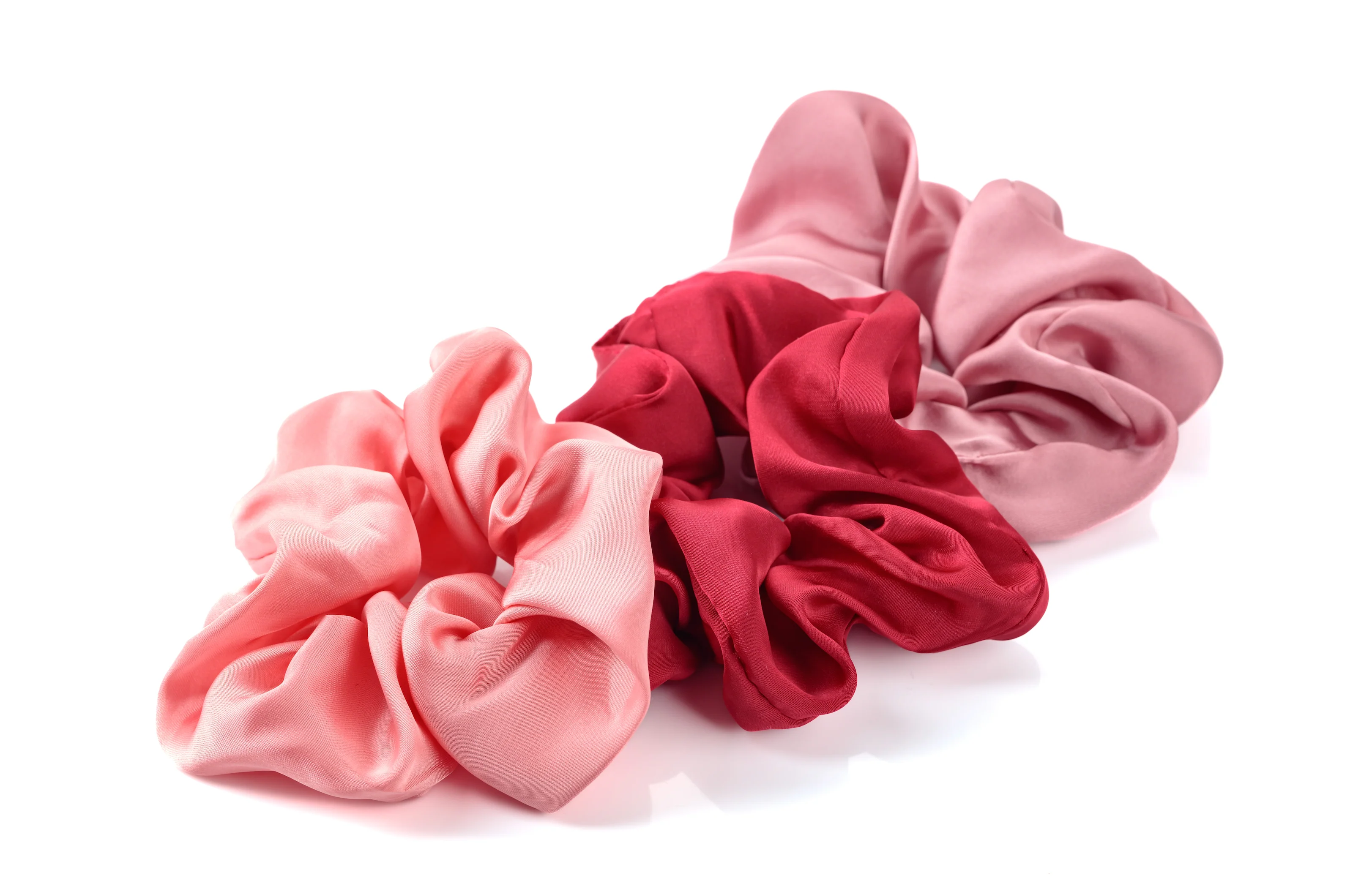 VEGAN SILK SCRUNCHIES - SET OF THREE - Image 3